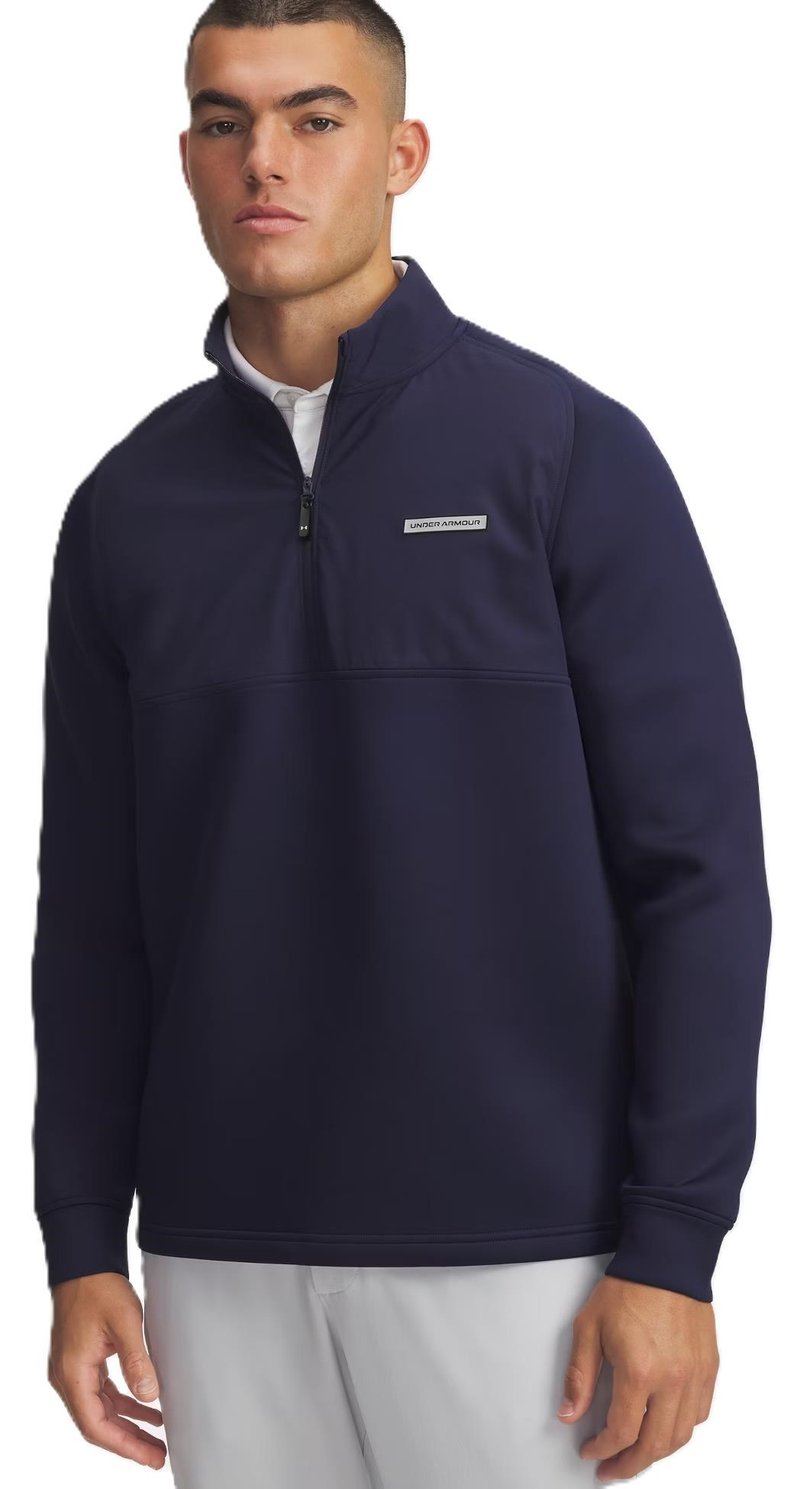 Under Armour Drive Pro Hybrid Half Zip men's sweatshirt, midnight navy/black