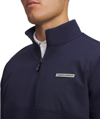 Under Armour Drive Pro Hybrid Half Zip men's sweatshirt, midnight navy/black