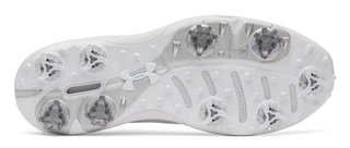 Under Armour Drive Pro Clone mens golf shoes, white/metallic gunmetal