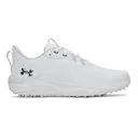 Under Armour Drive Pro Clone Spikeless mens golf shoes, white/metallic gunmetal