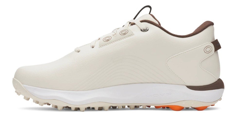 Under Armour Drive Fade 2 Spikeless mens golf shoes, stone/metallic silver