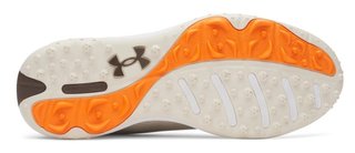 Under Armour Drive Fade 2 Spikeless mens golf shoes, stone/metallic silver