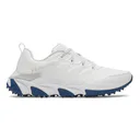 Under Armour Halo Tour Spikeless mens golf shoes, white/metallic silver