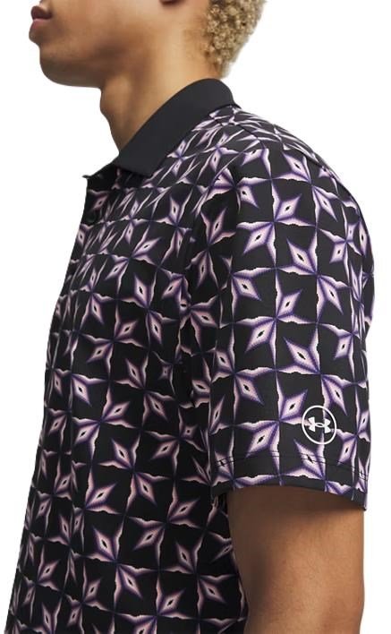 Under Armour ArmourDry Printed men's polo, black/posh pink/white
