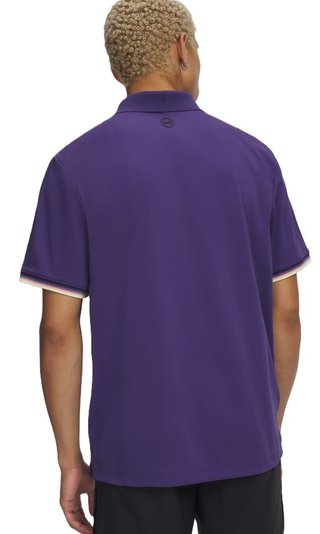 Under Armour Dry Pique men's polo, mystical purple/black