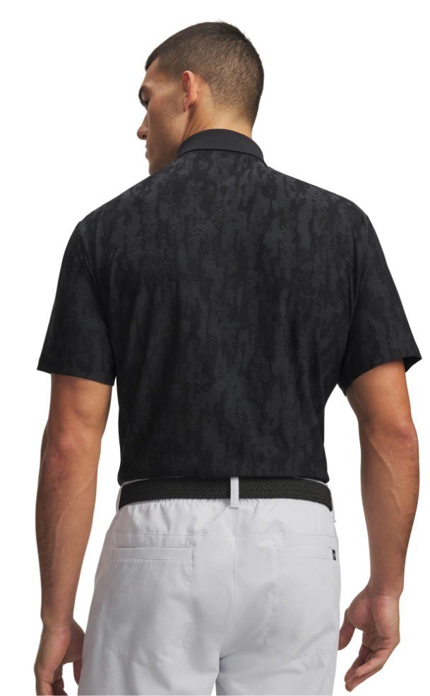 Under Armour Dry Jacquard men's polo, black/anthracite