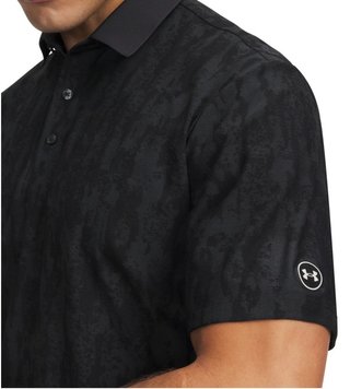 Under Armour Dry Jacquard men's polo, black/anthracite