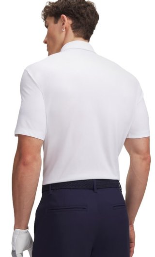 Under Armour Dry Horizon men's polo, white/midnight navy
