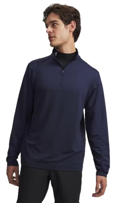 Under Armour Drive Lightweight 1/2 Zip men's sweatshirt, midnight navy/midnight navy fade heather/castlerock