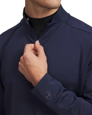 Under Armour Drive Lightweight 1/2 Zip men's sweatshirt, midnight navy/midnight navy fade heather/castlerock
