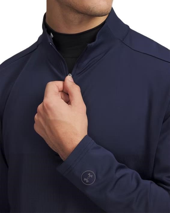 Under Armour Drive Lightweight 1/2 Zip men's sweatshirt, midnight navy/midnight navy fade heather/castlerock