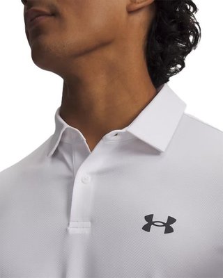 Under Armour Matchplay men's polo, white/pitch gray