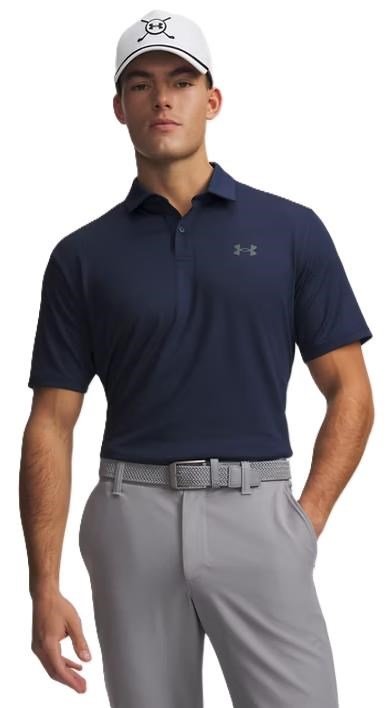 Under Armour Matchplay men's polo, academy/pitch gray