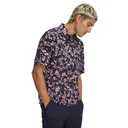 Under Armour Matchplay Printed men's polo, midnight navy/posh pink