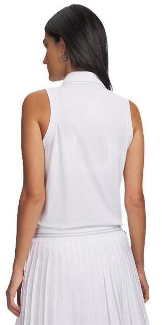 Under Armour Drive Sleeveless women's polo, white