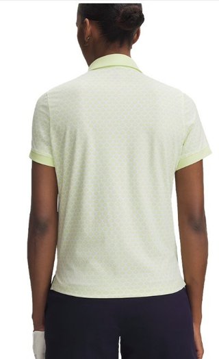 Under Armour Drive Printed women's polo, fade green/white