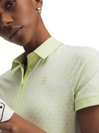 Under Armour Drive Printed women's polo, fade green/white