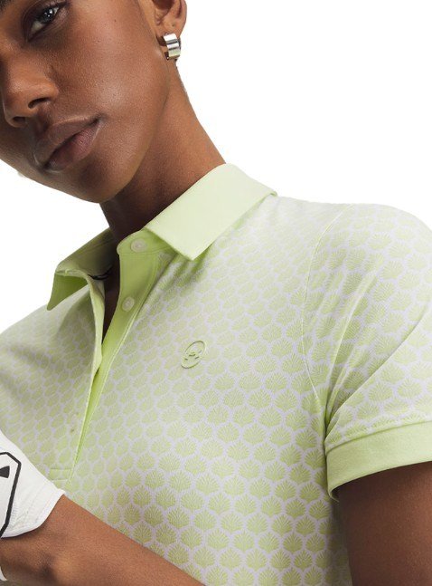 Under Armour Drive Printed women's polo, fade green/white