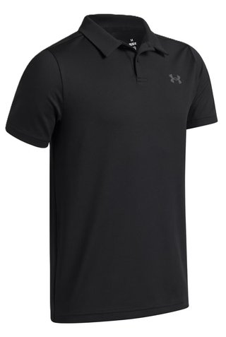 Under Armour Matchplay junior polo, black/castlerock