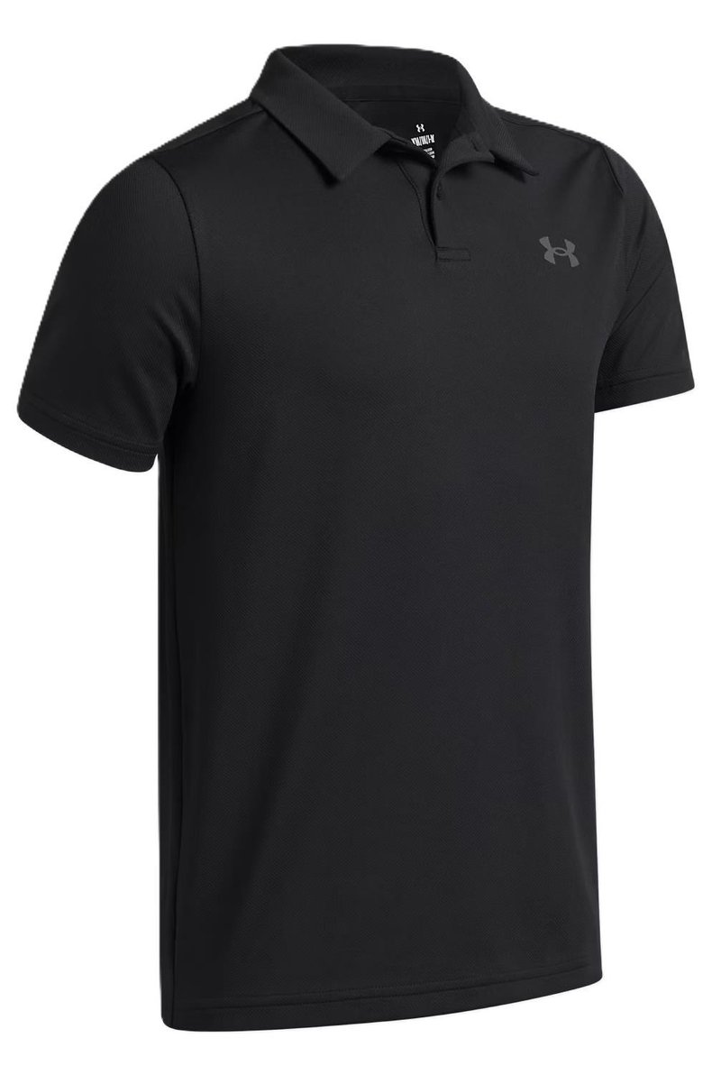 Under Armour Matchplay junior polo, black/castlerock
