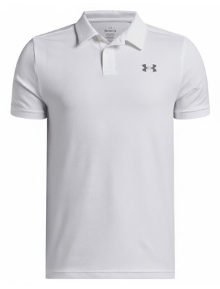 Under Armour Matchplay junior polo, white/castlerock