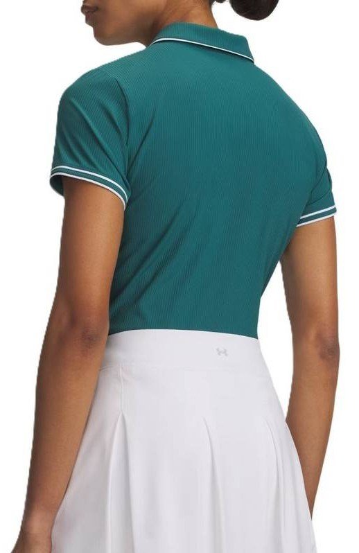 Under Armour Drive Chill women's polo, rack green/white