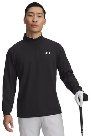 Under Armour MatchPlay 1/4 Zip men's sweatshirt, black/white