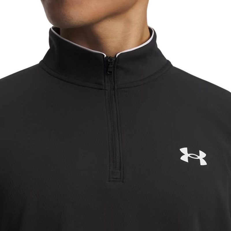 Under Armour MatchPlay 1/4 Zip men's sweatshirt, black/white