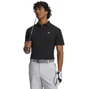Under Armour Tee To Green Pique men's polo, black/white