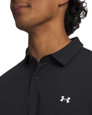 Under Armour Tee To Green Pique men's polo, black/white