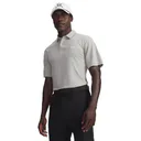 Under Armour Tee To Green Pique men's polo, titanium/white