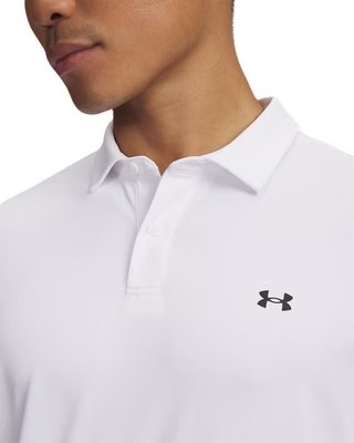 Under Armour Tee To Green Pique men's polo, white/black