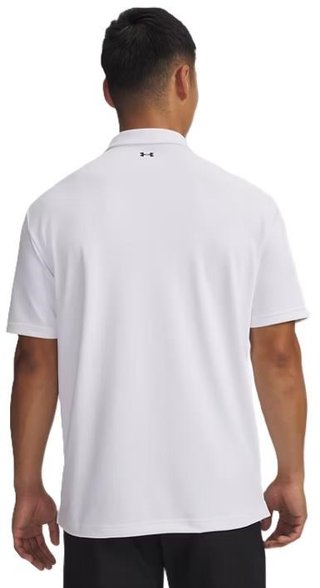 Under Armour Tee To Green Pique men's polo, white/black