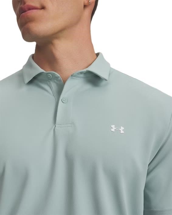 Under Armour Tee To Green Pique men's polo, enamel blue/white