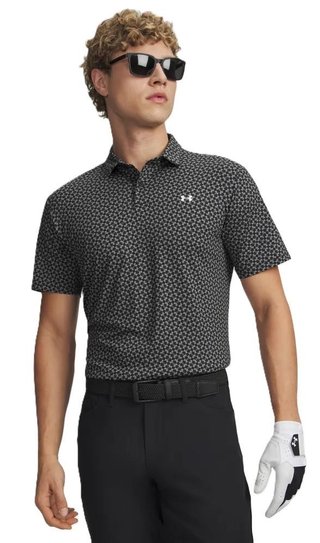 Under Armour T2G Printed men's polo, black