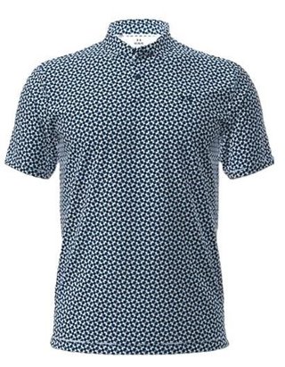 Under Armour UA T2G Printed men's polo, varsity blue/white/midnight navy