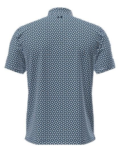 Under Armour UA T2G Printed men's polo, varsity blue/white/midnight navy