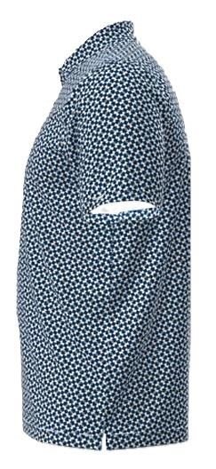 Under Armour UA T2G Printed men's polo, varsity blue/white/midnight navy