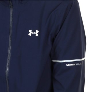 Under Armour Drive Rain men's jacket, midnight navy/metallic silver