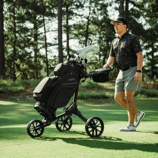 Bag Boy Nitron Auto-Open manual trolley, black/slate