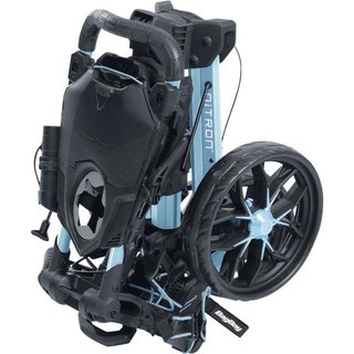 Bag Boy Nitron Auto-Open manual trolley, ice blue/white
