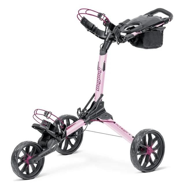 Bag Boy Nitron Auto-Open manual trolley, pink/wine