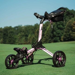 Bag Boy Nitron Auto-Open manual trolley, pink/wine