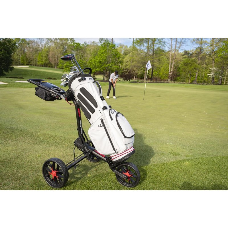 Bag Boy Slimfold Compact manual trolley, blue/white