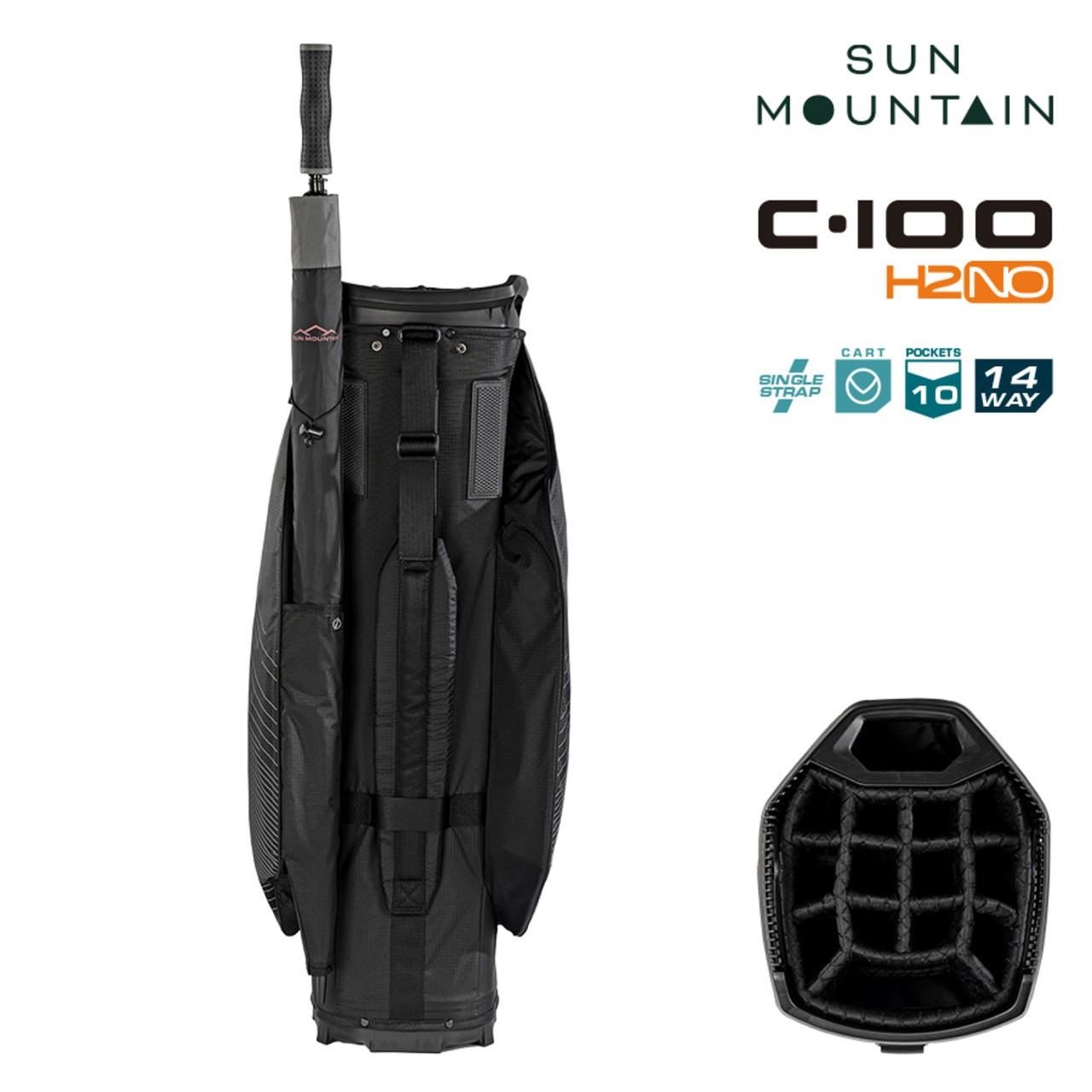 Sun Mountain H2NO C100 Waterproof cart bag, black