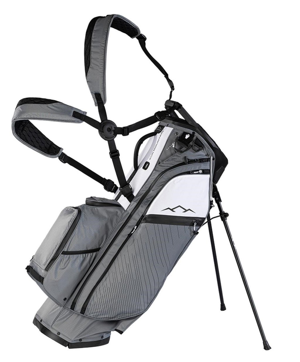 Sun Mountain H2NO E-4.5 14 Way VLO Waterproof stand bag, nickel/white/black