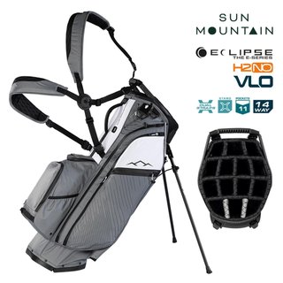 Sun Mountain H2NO E-4.5 14 Way VLO Waterproof stand bag, nickel/white/black