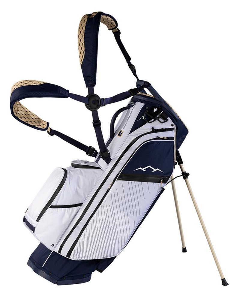 Sun Mountain H2NO E-4.5 14 Way VLO Waterproof stand bag, navy/gold/white