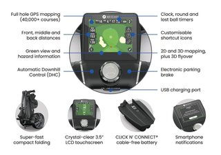 Motocaddy NEW M5 GPS DHC electric trolley, Ultra Lithium