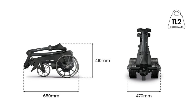 Motocaddy NEW M5 GPS DHC electric trolley, Ultra Lithium